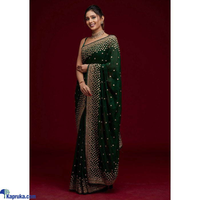 Classy Traditional Saree With Embroidery Work Gota Paper Online at Kapruka | Product# EF_PC_CLOT0V154POD00655