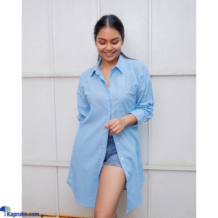 Arden Button Down Dress - Powder Blue Online at Kapruka | Product# EF_PC_CLOT0V160POD00062