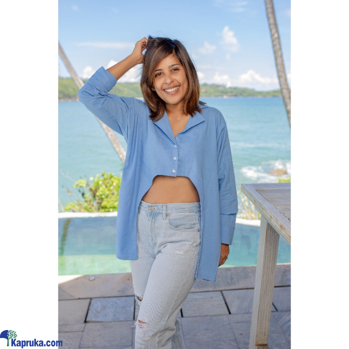 Luisa Dress Shirt - Powder Blue Online at Kapruka | Product# EF_PC_CLOT0V160POD00080