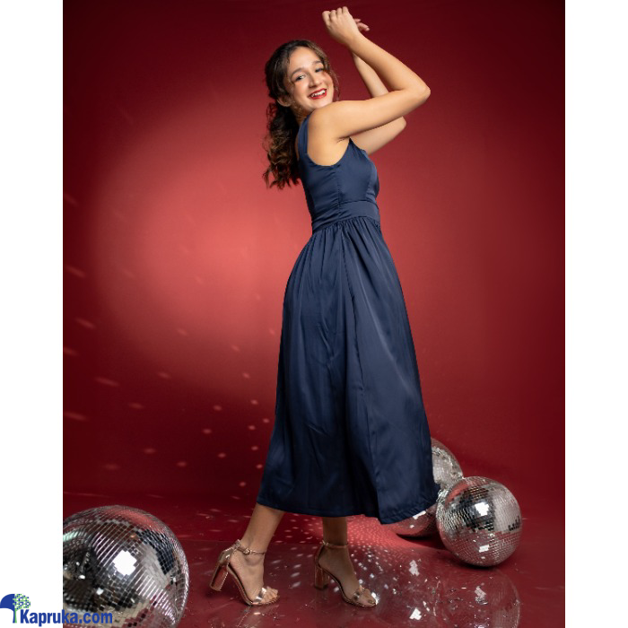 Daria Flared Midi Dress- Navy Blue Online at Kapruka | Product# EF_PC_CLOT0V160POD00092