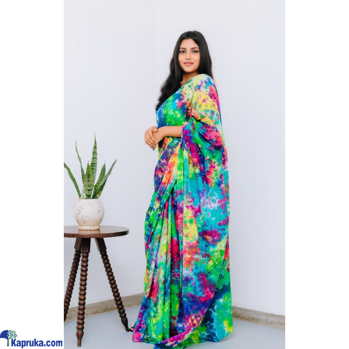Multi Colour Tie Dye Saree Online at Kapruka | Product# EF_PC_CLOT0V363P00039