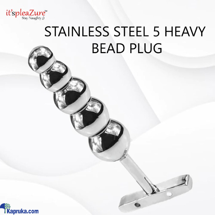 Stainless Steel 5 Heavy Bead Anal Plug Sex Toy Online at Kapruka | Product# EF_PC_PHAR0V504P00031