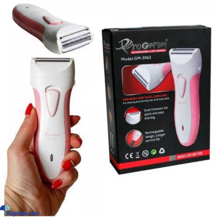 Progemei GM- 3062 Rechargeable Foil Shaver For Women Hair Remover Online at Kapruka | Product# EF_PC_ELEC0V671P00003