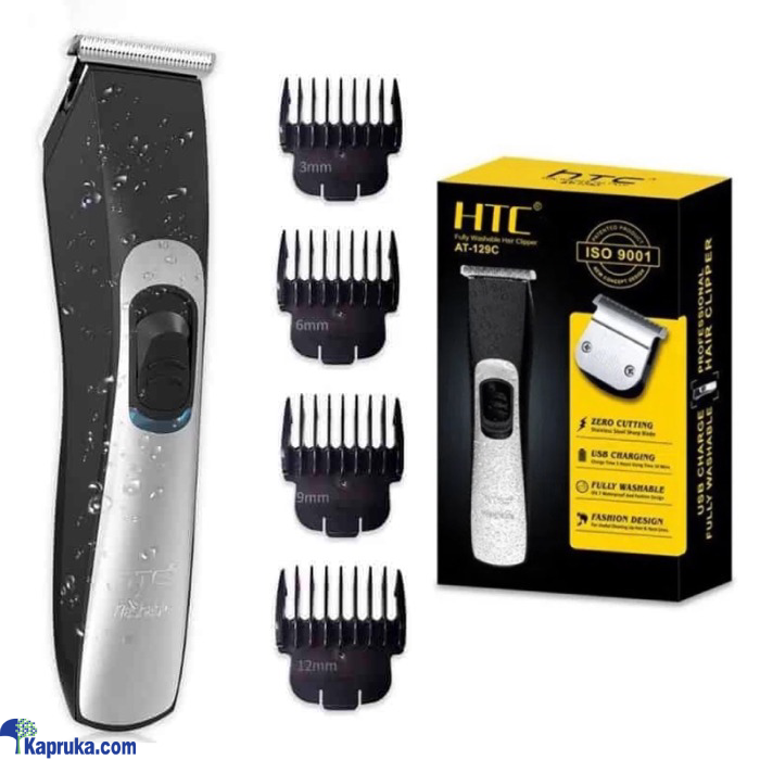 HTC AT- 129C Mens Washable Cordless Rechargeable Hair Beard Trimmer Electric Clipper Online at Kapruka | Product# EF_PC_ELEC0V671P00005