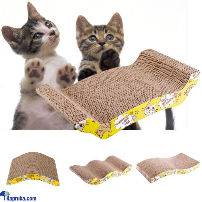 Cat Scratchboard Cats Play Scratcher Cardboard Scratching Corrugated Pad Recycle Scratch Online at Kapruka | Product# EF_PC_PETC0V671P00004