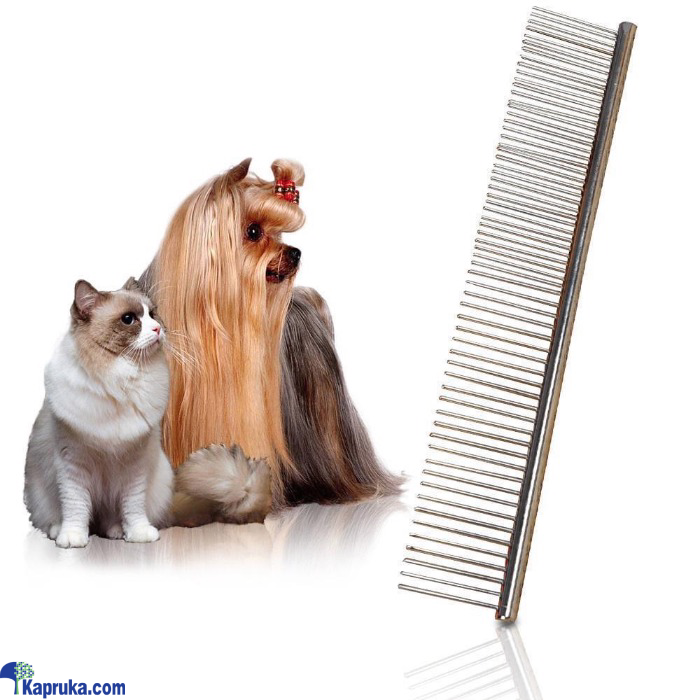 Pet Cat Grooming Stainless Steel Double Rounded Teeth Hair Fur Comb Brush For Puppy Dog Cats Pets Online at Kapruka | Product# EF_PC_PETC0V671P00009