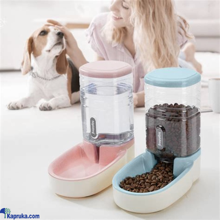 Automatic Plastic Dispenser Pet Auto Food Feeder Storage Bowl Plate Set Dog Food Bowl Food Dish Online at Kapruka | Product# EF_PC_PETC0V671P00020