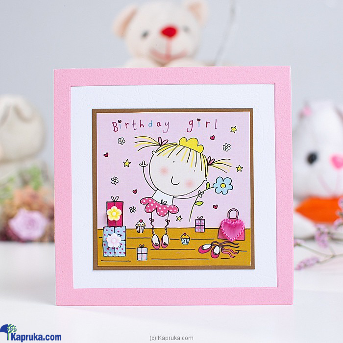 Stylish Birthday Girl Handmade Greeting Card Online at Kapruka | Product# EF_PC_GREE0V699P00026
