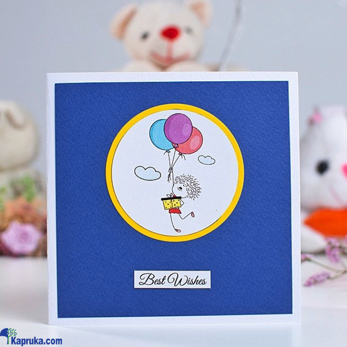 Best Wishes With Balloons Handmade Greeting Card Online at Kapruka | Product# EF_PC_GREE0V699P00030