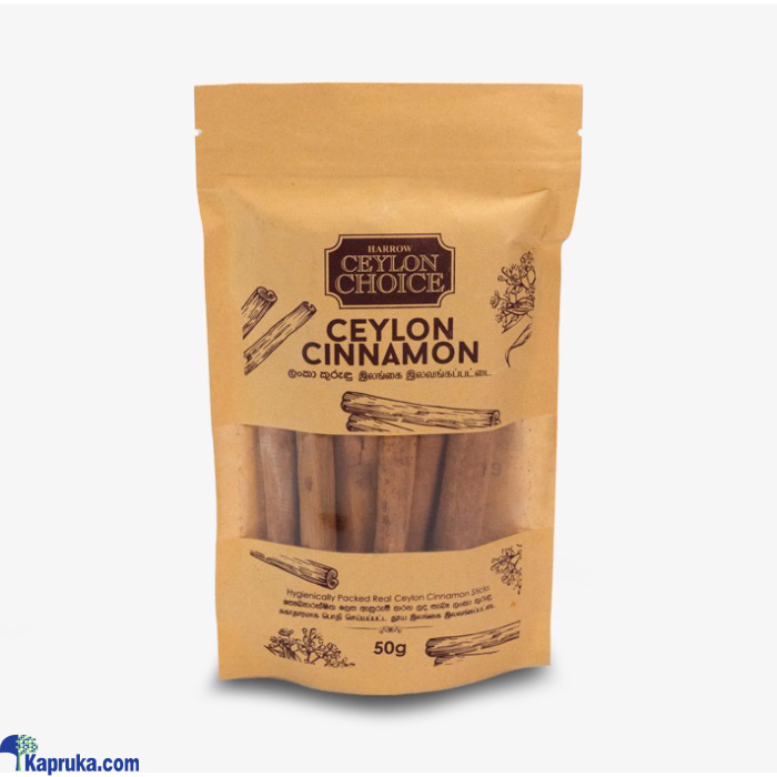 Harrow Ceylon Choice Cinnamon Sticks Zip- Lock Pouch 50g Online at Kapruka | Product# EF_PC_GROC0V712P00022