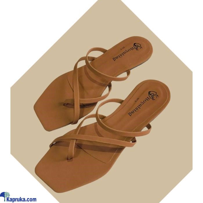 Toe Crossed Simple Strapped Flat Sandal Online at Kapruka | Product# EF_PC_FASHION0V798P00015