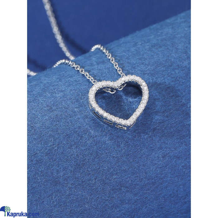 Stainless Steel Heart Pendant Rhinestone Necklace Online at Kapruka | Product# EF_PC_JEWE0V829P00080