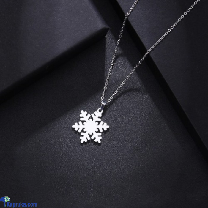 Stainless Steel Snowflake Necklace Online at Kapruka | Product# EF_PC_JEWE0V829P00093