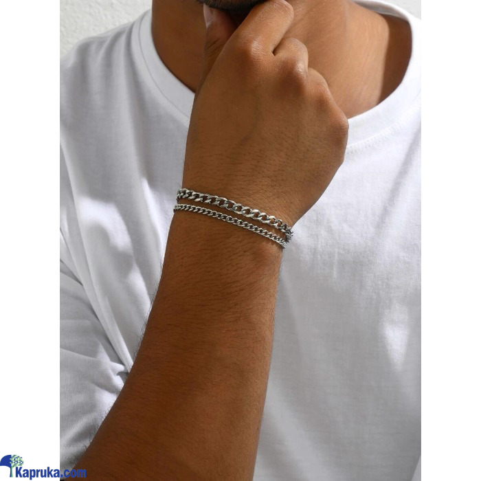 Stainless Steel Mens Bracelet Set Online at Kapruka | Product# EF_PC_JEWE0V829P00101