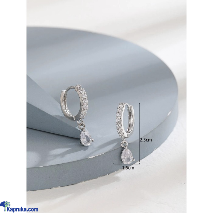 Cubic Zirconia Waterdrop Earrings Online at Kapruka | Product# EF_PC_JEWE0V829P00113