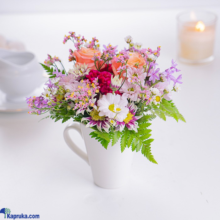 Rose Petal Mug Harmony Arrangement - By Shirohana Online at Kapruka | Product# EF_PC_FLOW0V841POD00009