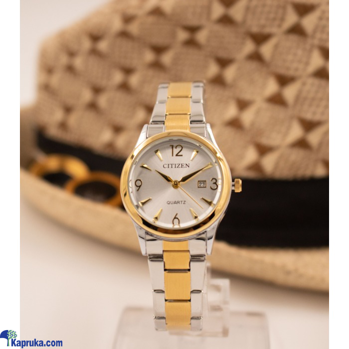Citizen Gold And Silver Colour Watch With A Silvery Dial Online at Kapruka | Product# EF_PC_JEWE0V924P00005
