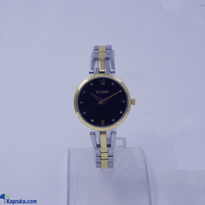 Citizen Ladies Gold And Silver Watch With A Blackish Dial Online at Kapruka | Product# EF_PC_JEWE0V924P00020