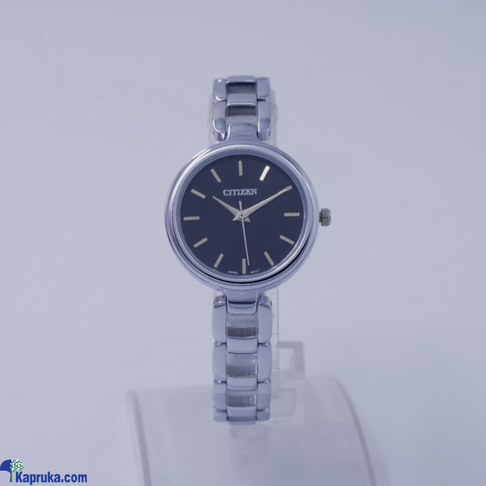 Citizen Ladies Silver Colour Watch With A Blackish Dial Online at Kapruka | Product# EF_PC_JEWE0V924P00023