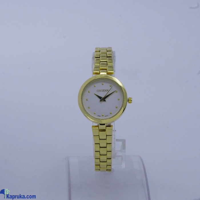 Citizen Gold Colour Watch With A White Colour Dial Online at Kapruka | Product# EF_PC_JEWE0V924P00024