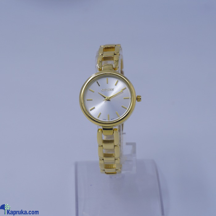 Citizen Ladies Gold Colour Watch With A Silvery Dial Online at Kapruka | Product# EF_PC_JEWE0V924P00027