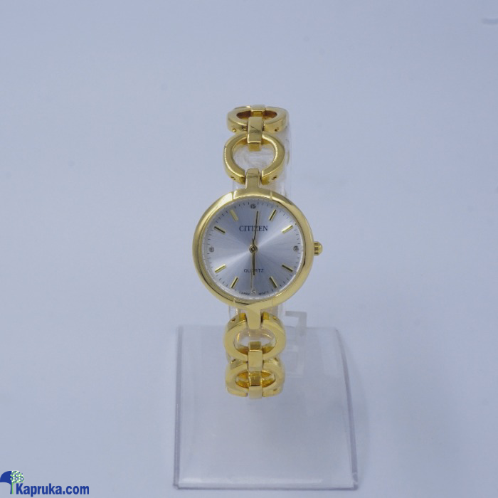 Citizen Ladies Gold Colour Watch With A Silvery Dial Online at Kapruka | Product# EF_PC_JEWE0V924P00028