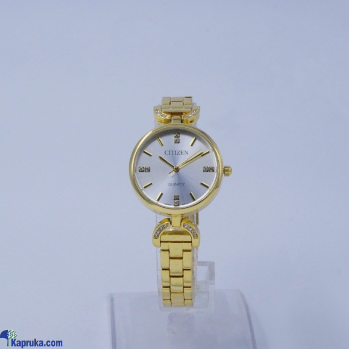 Citizen Ladies Gold Colour Watch With A Silvery Dial Online at Kapruka | Product# EF_PC_JEWE0V924P00029