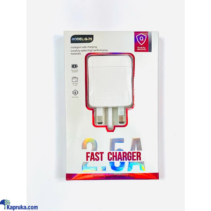 G- 75 Fast Charger 2.5A Safe Charging Online at Kapruka | Product# EF_PC_ELEC0V1132POD00033