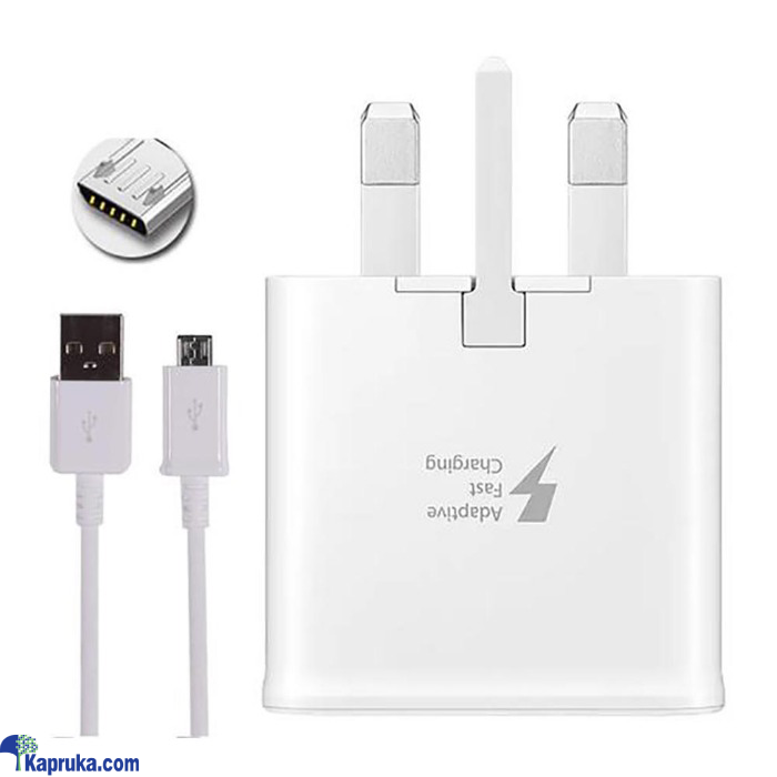 Samsung 15W 3 Pin Adapter With USB To Micro Cable Online at Kapruka | Product# EF_PC_ELEC0V1132POD00093