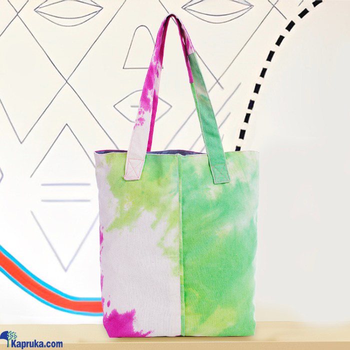 Linen Tie Dye Tote Bag With Piping Design (medium) Online at Kapruka | Product# EF_PC_FASHION0V1152P00001