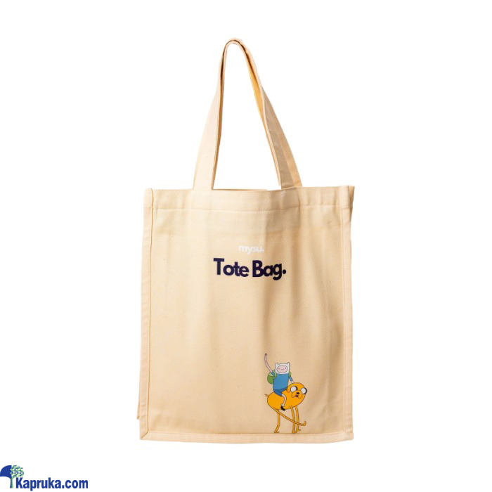 MYSU Premium Adventure Time Canvas Tote Bag - Beige Online at Kapruka | Product# EF_PC_FASHION0V1428P00002