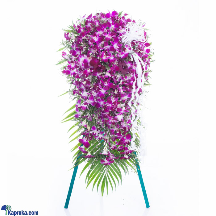 Orchid Stand Wreath Online at Kapruka | Product# flowers00T142