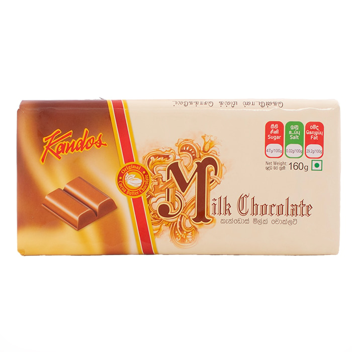Kandos Milk Chocolate - 160g Online at Kapruka | Product# chocolates00103