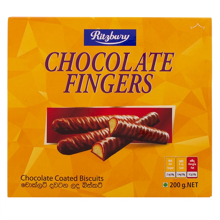 Ritzbury Chocolate Fingers Box - 200g Online at Kapruka | Product# chocolates00110