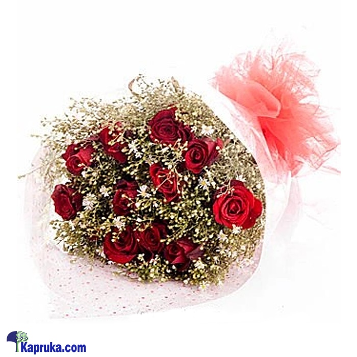 12 Red Rose Bouquet Online at Kapruka | Product# flowers00T242