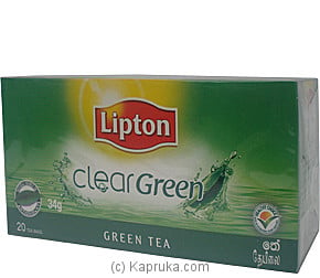 Lipton - Clear Green Tea ( 20 Bags ) Pkt - 30g Online at Kapruka | Product# grocery00280