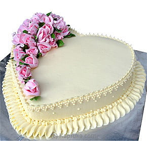 Heart Shape Cake - Well Decorated Online at Kapruka | Product# cakeFAB00127