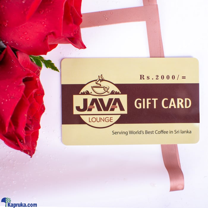 Java Lounge Gift Card Rs 4000 Online at Kapruka | Product# giftVoucher00Z139_TC2