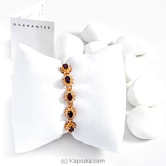 Ladies Red Garnet Bracelet (G0555) Online at Kapruka | Product# stoneNS0251