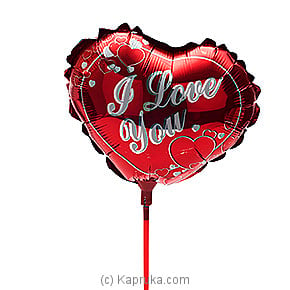'I Love You ' Reddish Foil Baloon Online at Kapruka | Product# baloonX00117