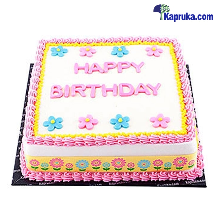 Flowery Princess Birthday Cake Online at Kapruka | Product# cake00KA00450