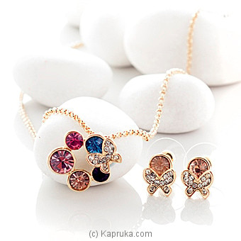 Colorful Stones With Butterfly Jewelry Set ( AC1560) Online at Kapruka | Product# stoneNS0268
