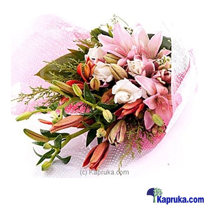 Bunch Of Lilies Flower Bouquet Online at Kapruka | Product# flowers00T658