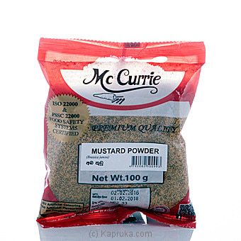 Mc Currie Mustard Powder 100g Online at Kapruka | Product# grocery00477