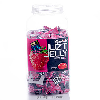 Alpenliebe Juzt Jelly Strawberry 3.7g 180 Pcs Jar Online at Kapruka | Product# grocery00691