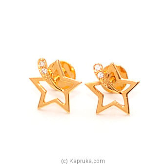 Mallika hemachandra 22kt gold earing  - ( e723/1) Online at Kapruka | Product# jewelleryMH0196