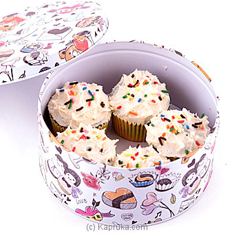 Delicious Rainbow Cupcake Gift Box - 5 Pieces Online at Kapruka | Product# cakeHOME00156