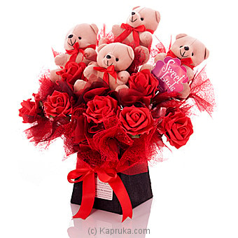 Teddy Roses Online at Kapruka | Product# softtoy00372