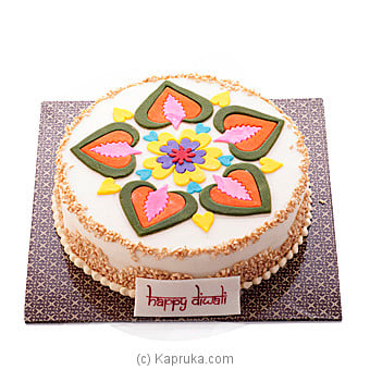 Diwali Kolam Design Cake(gmc) Online at Kapruka | Product# cakeGMC00167