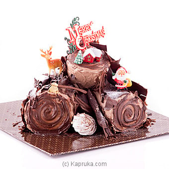 Special Chocolate- Praline Yule Log 1.5kg (GMC) Online at Kapruka | Product# cakeGMC00177